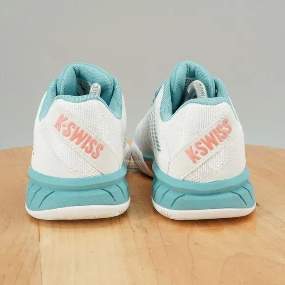 K-Swiss Hypercourt Women Size 6 Shoes Nile Blue White Pickleball Tennis Sneakers