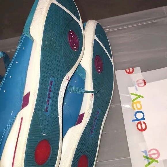 Kappa retro Teal purple tennis indoor tennis athletic shoes Charlotte Hornets