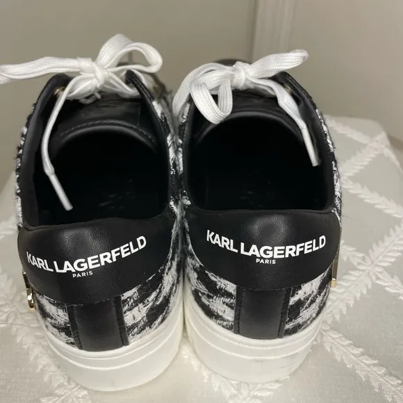 Karl Lagerfeld Herringbone Tennis Shoes