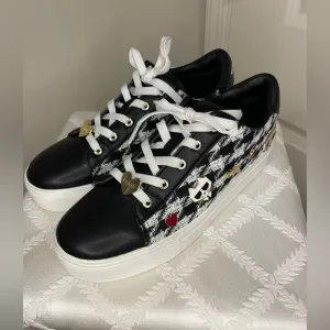 Karl Lagerfeld Herringbone Tennis Shoes