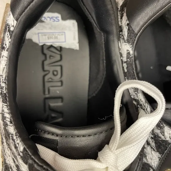 Karl Lagerfeld Herringbone Tennis Shoes