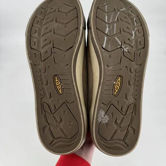 Keen shoes mens 11.5 taupe leather casual outdoor trail gorpcore hiking camping