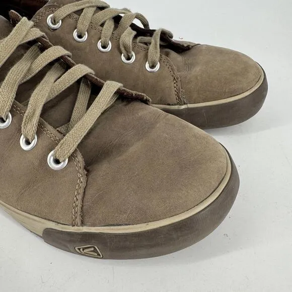 Keen shoes mens 11.5 taupe leather casual outdoor trail gorpcore hiking camping
