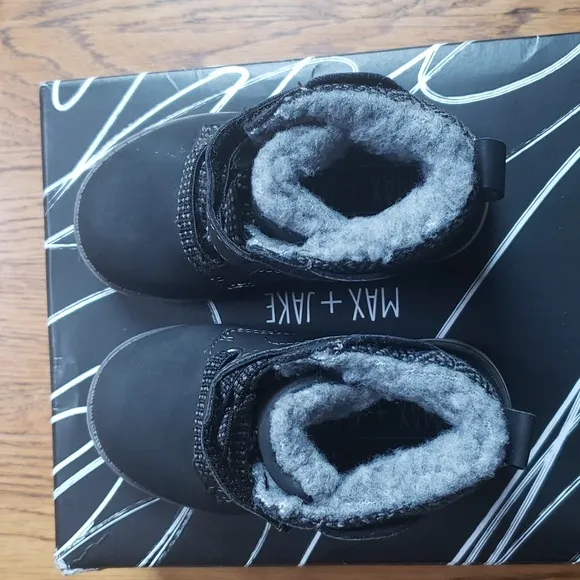 Kids Lil Luke Boot Black Max   Jake Toddler Size 5