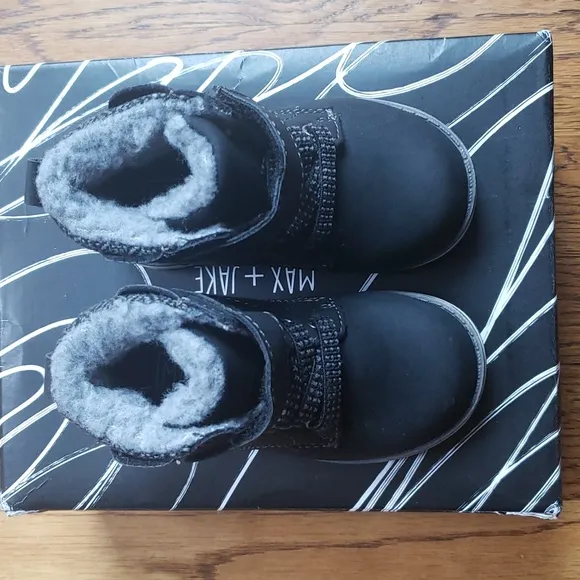 Kids Lil Luke Boot Black Max   Jake Toddler Size 5