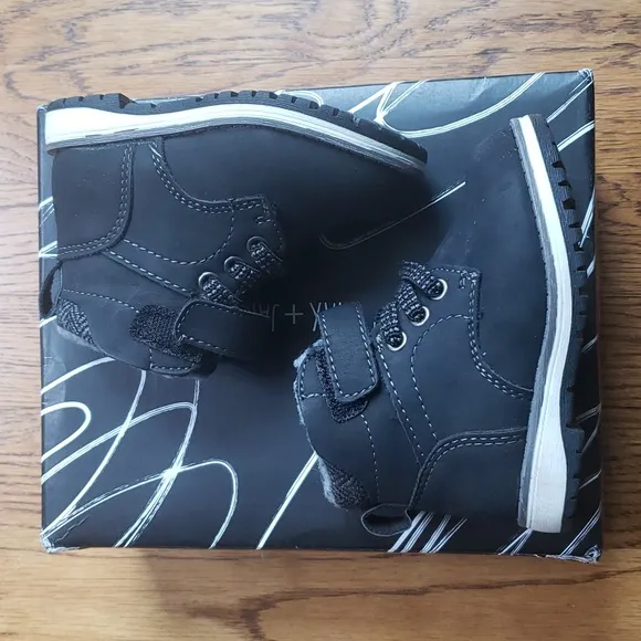 Kids Lil Luke Boot Black Max   Jake Toddler Size 5