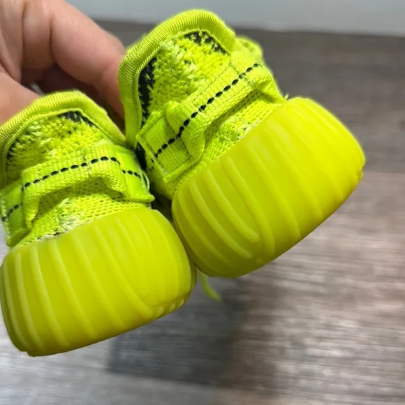 Kids Neon Green Yeezy Sneakers size 12
