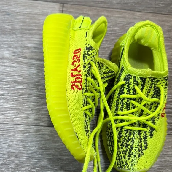 Kids Neon Green Yeezy Sneakers size 12