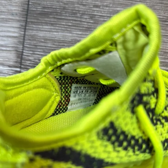 Kids Neon Green Yeezy Sneakers size 12
