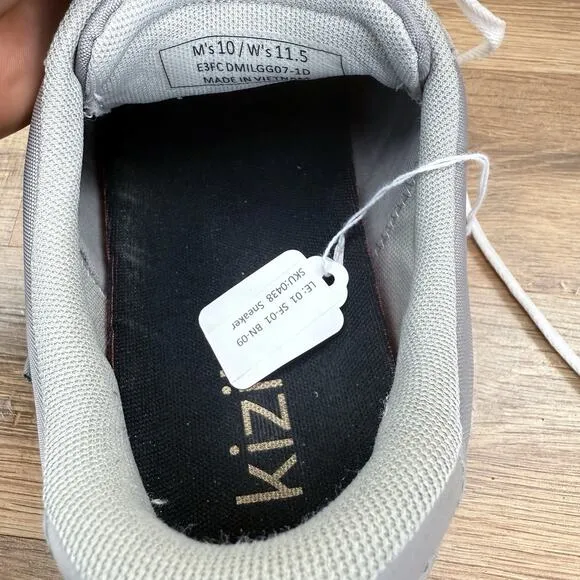 Kizik Milan Sneakers Men’s Size 10 Wo’s M 11.5 Gray Suede Shoes Sneakers Comfort