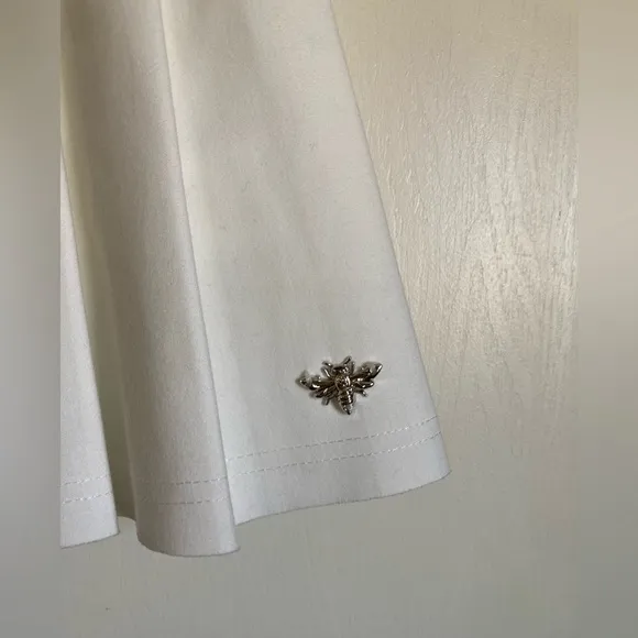 🌞Kroche’ Fait Avec Amour White Pleated Mini Skort