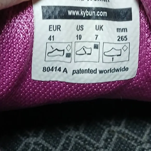 KYBUN WOMEN'S BAUMA FUCHSIA SHOE size 10 US 41 Europe Euc