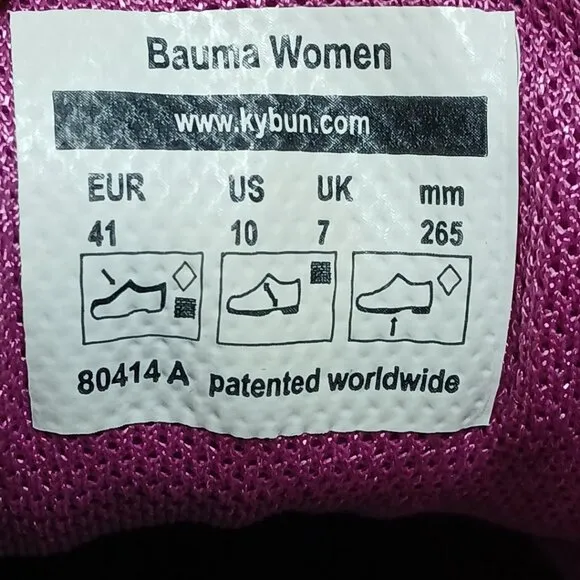 KYBUN WOMEN'S BAUMA FUCHSIA SHOE size 10 US 41 Europe Euc