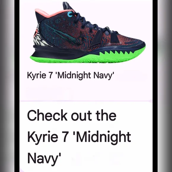 Kyrie 7' Midnight Navy' Nike Multicolor Athletic Shoes