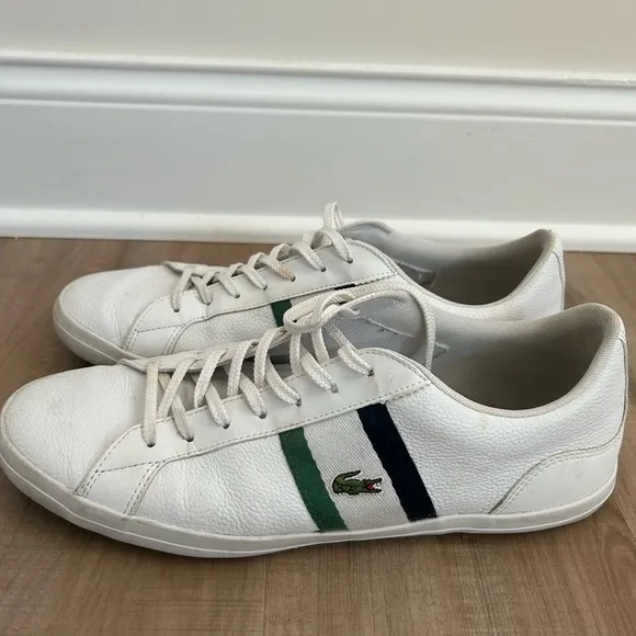 Lacoste Men’s Lerond Shoes White Size 12