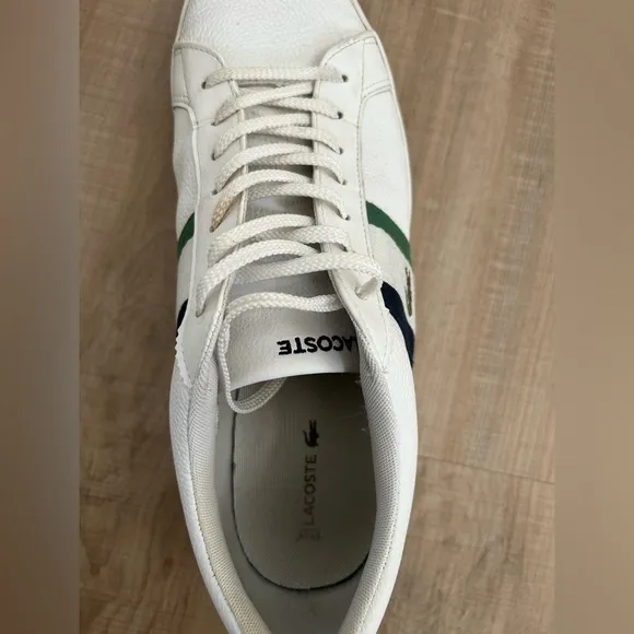 Lacoste Men’s Lerond Shoes White Size 12