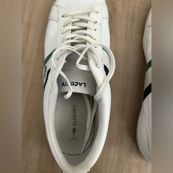 Lacoste Men’s Lerond Shoes White Size 12