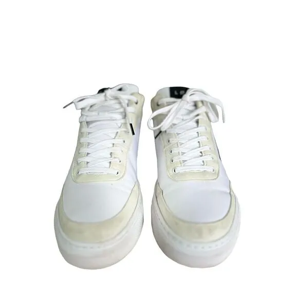 Loci Women's White Ten Logo High-Top Lace-Up Sneaker Shoes Size 9.5 MSRP: $200