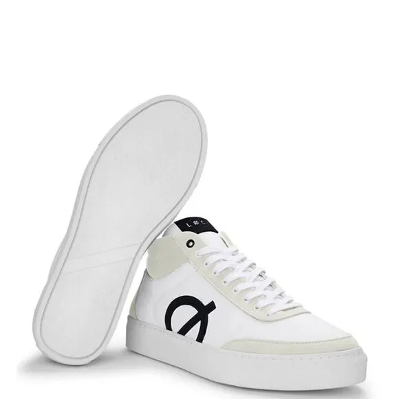 Loci Women's White Ten Logo High-Top Lace-Up Sneaker Shoes Size 9.5 MSRP: $200
