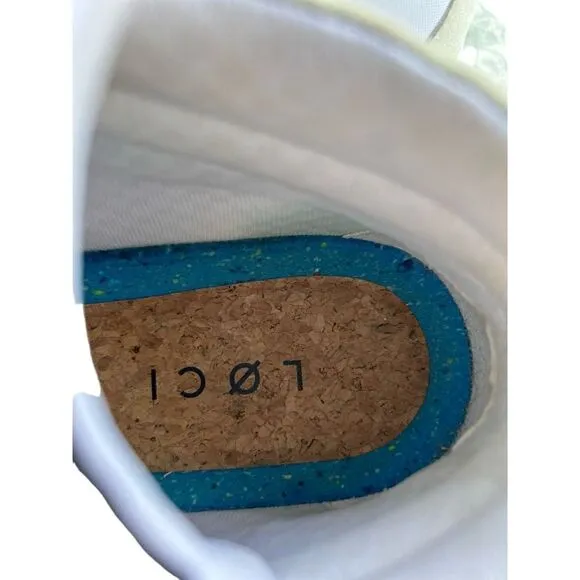 Loci Women's White Ten Logo High-Top Lace-Up Sneaker Shoes Size 9.5 MSRP: $200