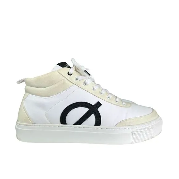 Loci Women's White Ten Logo High-Top Lace-Up Sneaker Shoes Size 9.5 MSRP: $200