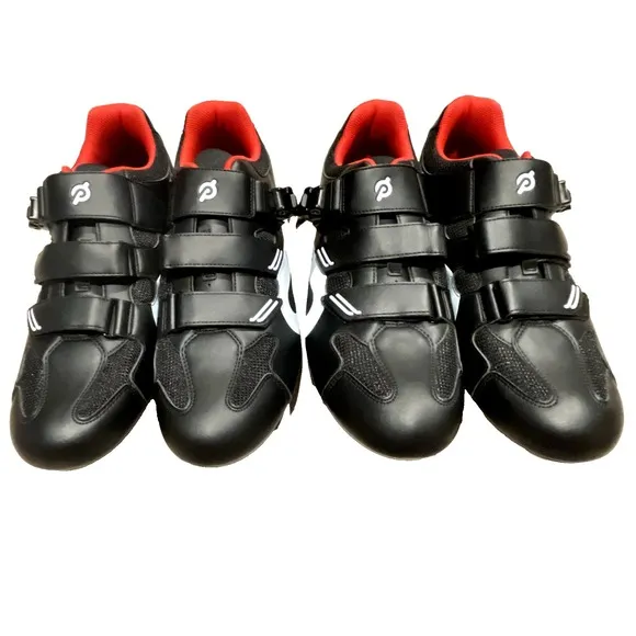 Lot of 2 Peloton Cycling Shoes Size 47 US‎ Men's 13 Black Red READ
