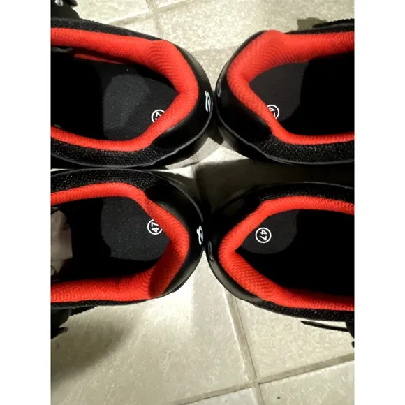 Lot of 2 Peloton Cycling Shoes Size 47 US‎ Men's 13 Black Red READ