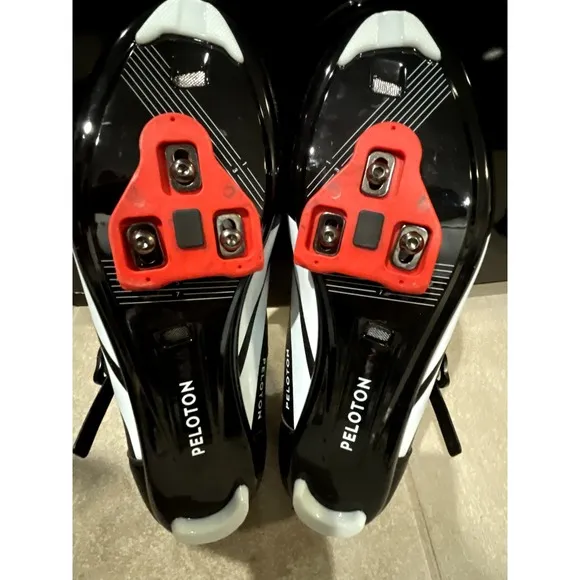 Lot of 2 Peloton Cycling Shoes Size 47 US‎ Men's 13 Black Red READ