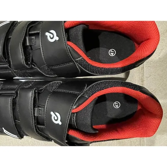Lot of 2 Peloton Cycling Shoes Size 47 US‎ Men's 13 Black Red READ