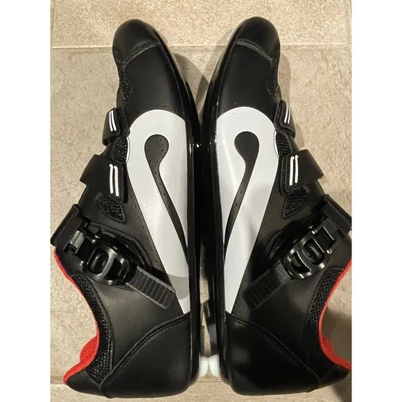 Lot of 2 Peloton Cycling Shoes Size 47 US‎ Men's 13 Black Red READ