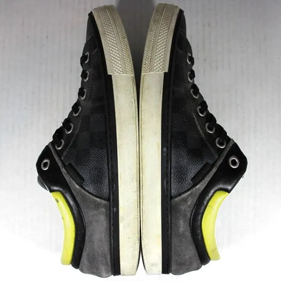 Louis Vuitton Twister Low Top Leather Damier Sneakers Mens UK 7.5 US 8.5 M1014