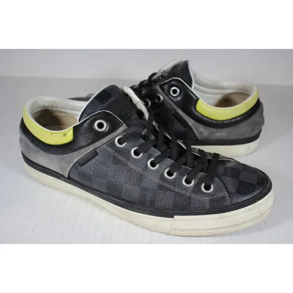 Louis Vuitton Twister Low Top Leather Damier Sneakers Mens UK 7.5 US 8.5 M1014