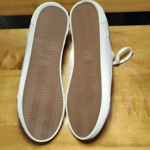 Madewell MWL white sneakers triple white woman's size 10 (mens 8.5)