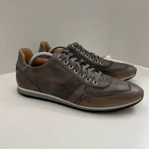 Magnanni Shoes Sneakers Cristian Marlow Leather Dress Perforated Comfort Grey