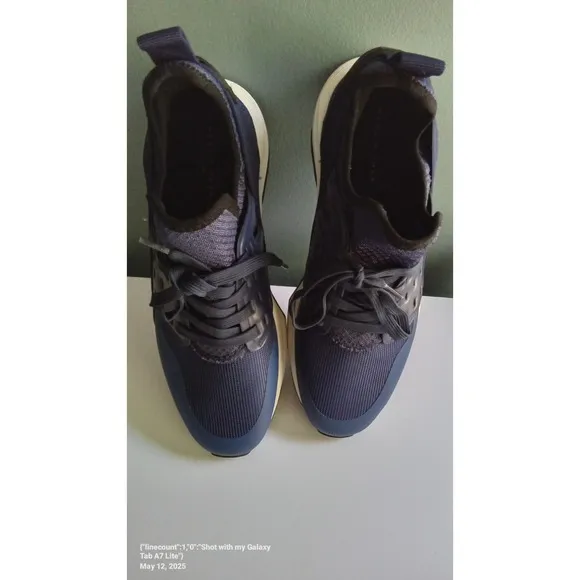 Marc Fisher Sneakers Athletic Training Gym Casual Blue Shoes