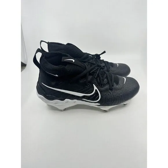 Men Nike Alpha Huarache NXT Black White Baseball Cleats DJ6517-001 Size 8