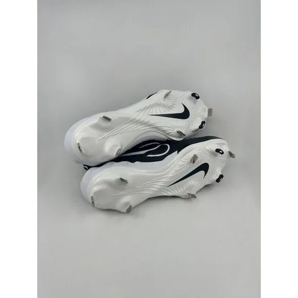 Men Nike Alpha Huarache NXT Black White Baseball Cleats DJ6517-001 Size 8