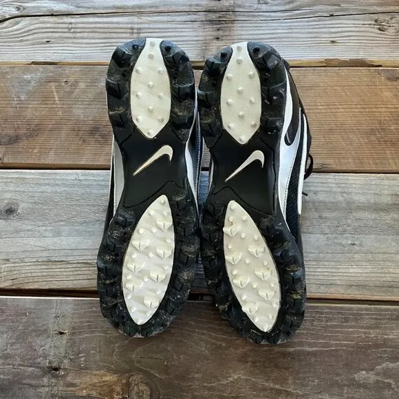 Men Nike Land Shark Legacy Black White Football Cleats Shoes