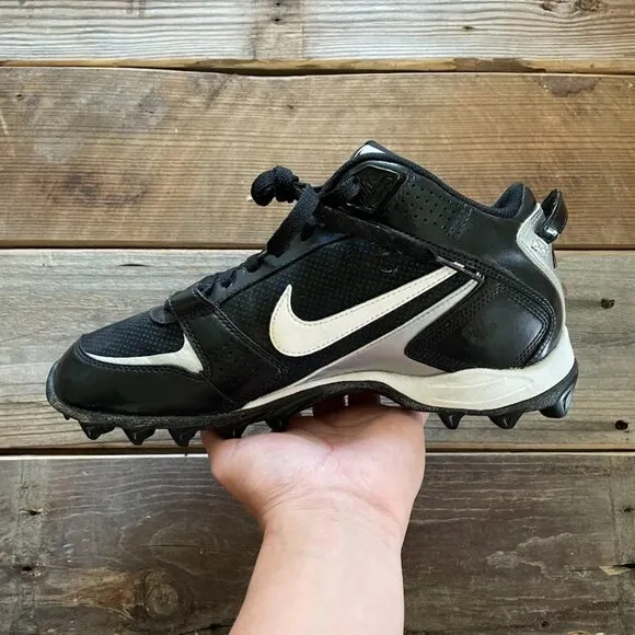 Men Nike Land Shark Legacy Black White Football Cleats Shoes