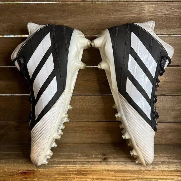 Mens Adidas Freak Carbon White‎ Black Football Cleats Mid Shoes Size 12 M GUC