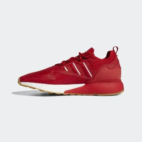 MEN'S Adidas Originals ZX 2K Boost Scarlet Gum Running Shoes GY5806