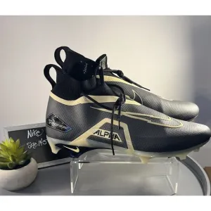 Men's Athletic Size 14.5 Nike Alpha Menace Elite Football Cleat Black &amp; Tan