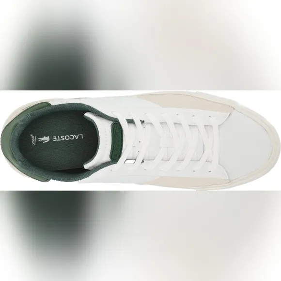 Mens Lacoste Leather Sneakers L006 SMA Size 13 Athletic Shoes NEW Green White