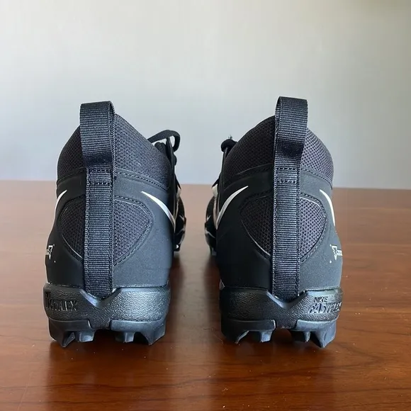 Men's Nike Alpha Menace 3 Shark Football Cleats Black CV0582 001 Size 11.5
