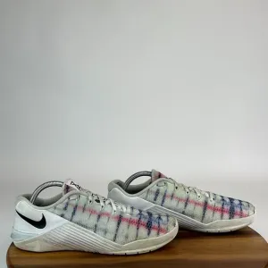 Mens Nike Metcon 5 White Tie Dye Training Crossfit Sneakers Shoes Size 9.5 M GUC