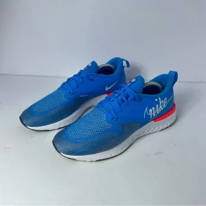 Mens Nike Odyssey React 2 Flyknit Running Shoes Blue/White Sz 10 BV5730-400 New