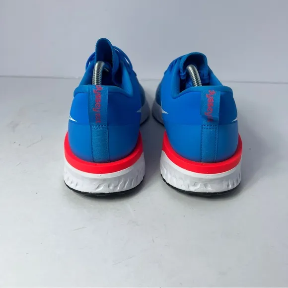 Mens Nike Odyssey React 2 Flyknit Running Shoes Blue/White Sz 10 BV5730-400 New