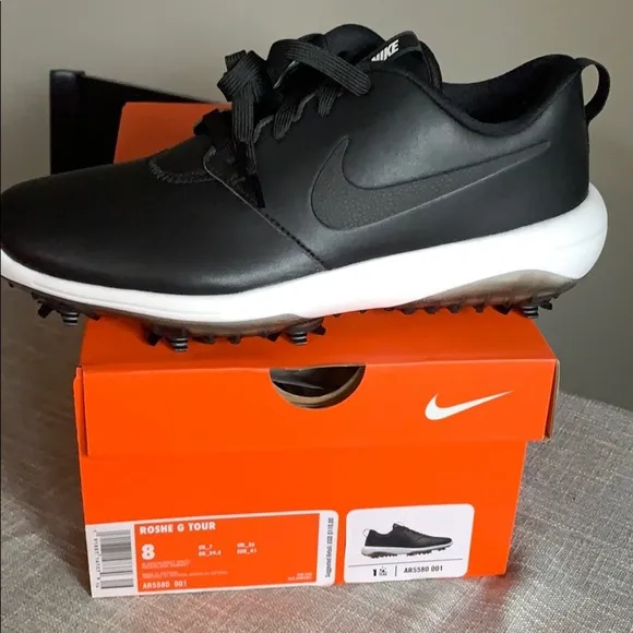 Mens Roshe g tour golf cleats new with box black