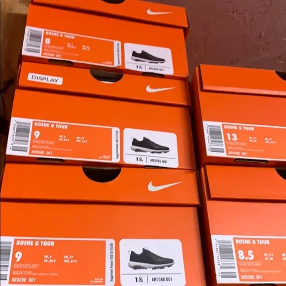 Mens Roshe g tour golf cleats new with box black