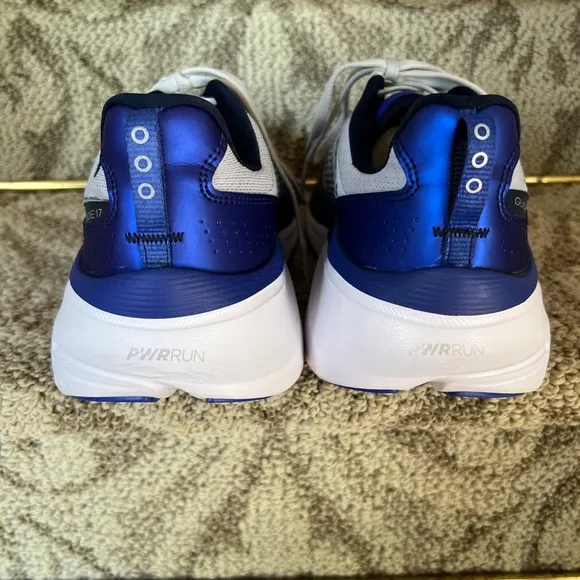 Men's Saucony Guide 17 Tennis Shoes Sneakers Cloud Gray / Royal Blue US Size 12
